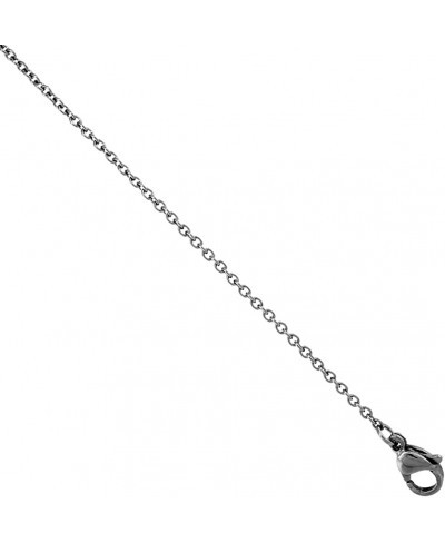 Sterling Silver Guardian Angel Medal Necklace Oxidized finish Oval 1.8mm Chain $37.40 Pendants & Coins