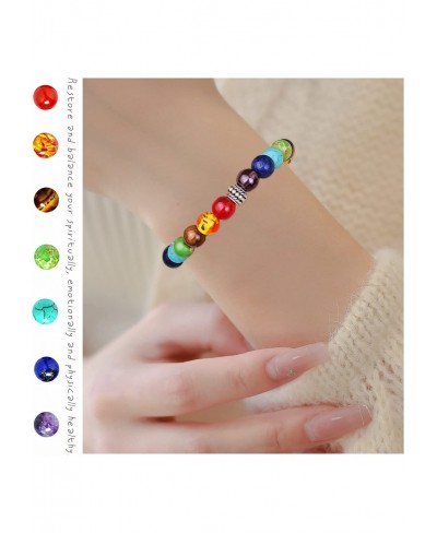 14-18Pcs Natural Gemstone Chakra Bracelets Crystal Healing Chip Gemstone Stretch Bracelets for Women Reiki Yoga Anxiety $16.4...