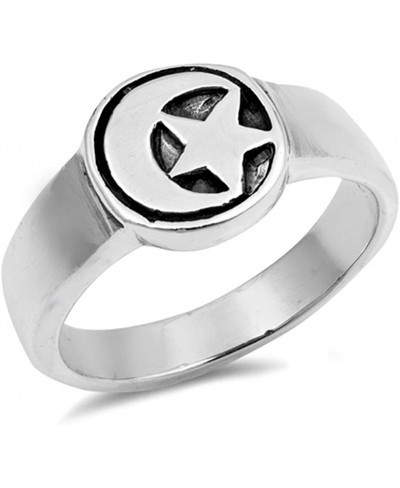 Moon Star Universe Space Celestial Ring New .925 Sterling Silver Band Sizes 6-10 $22.48 Bands