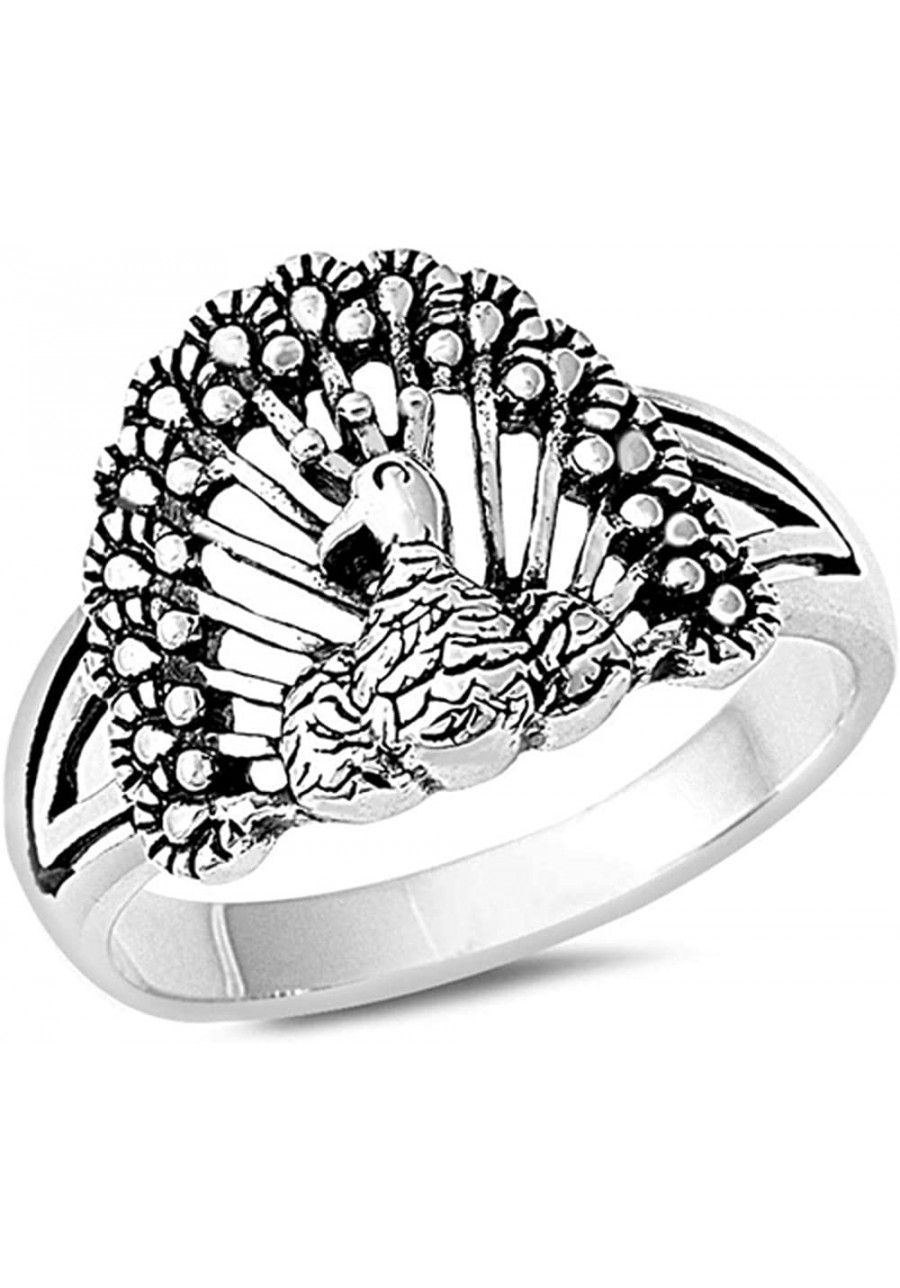 Sterling Silver Women's Turkey Unique Ring Fashion 925 New Band 15mm Sizes 5-10 $21.50 Bands