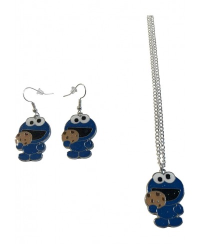 Cookie Eating Monster 16" Necklace & Earrings Set Gift Boxed $15.72 Jewelry Sets