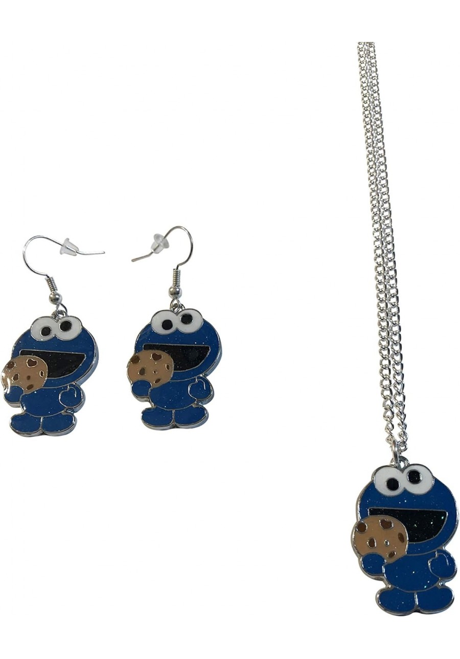 Cookie Eating Monster 16" Necklace & Earrings Set Gift Boxed $15.72 Jewelry Sets