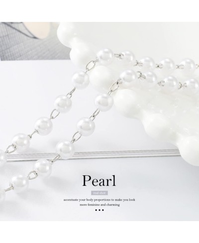 Butterfly Body Chains Silver Pearl Waist Chain Tassel Bikini Fashion Body Jewelry Accessories for Women and Girls $11.60 Body...