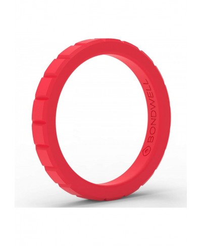 Silicone Wedding Ring for Women Save Your Finger & A Marriage Safe Rubber Durable Band for Active Athletes Wives Yoga Workout...
