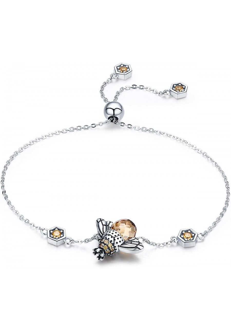 Sterling Silver Queen Honey Bee Little Bumblebee Pendant Necklace Honeybee Bracelet $32.64 Link