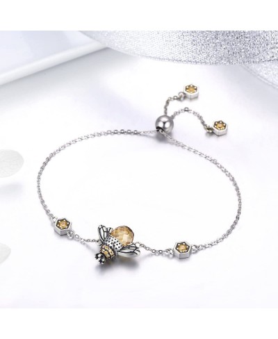 Sterling Silver Queen Honey Bee Little Bumblebee Pendant Necklace Honeybee Bracelet $32.64 Link