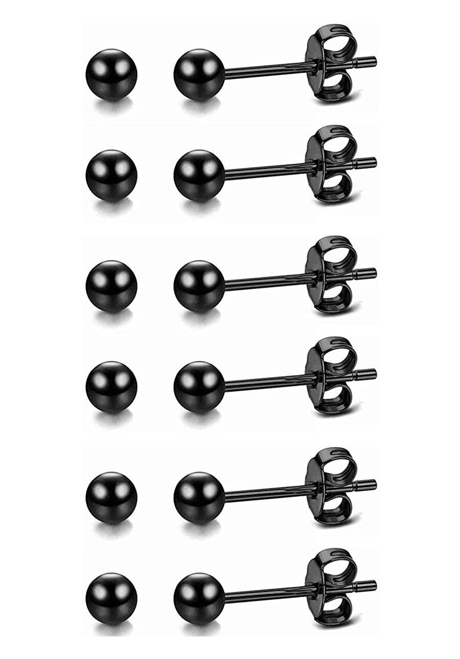 Pack of 6 Pairs 14K Gold Filled Polished Ball Stud Earrings Set 20G Tiny Cartilage Piercing Earrring Safe for Sensitive Ear $...