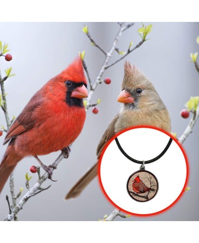 Cardinal Necklace with backside "Our Love Never Dies" and Red Feathered Soul Poem Card Gift Box Grief Sympathy Gift $38.57 Je...