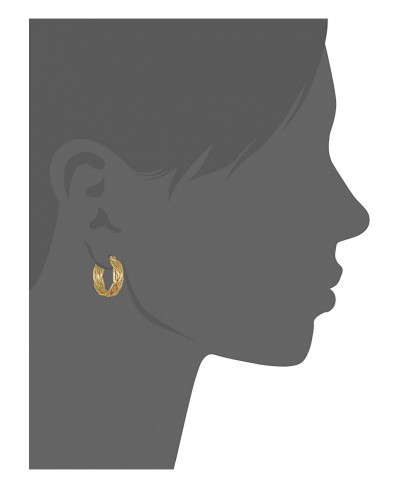 Women's Gold Small Think Hoop Earrings $12.33 Hoop