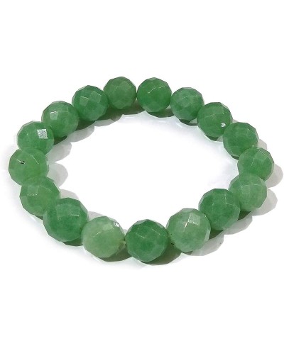 Green Aventurine Bracelet Diamond Cut 12 mm for Reiki Healing Crystal Bracelet for Unisex (Color - Green) $16.43 Stretch