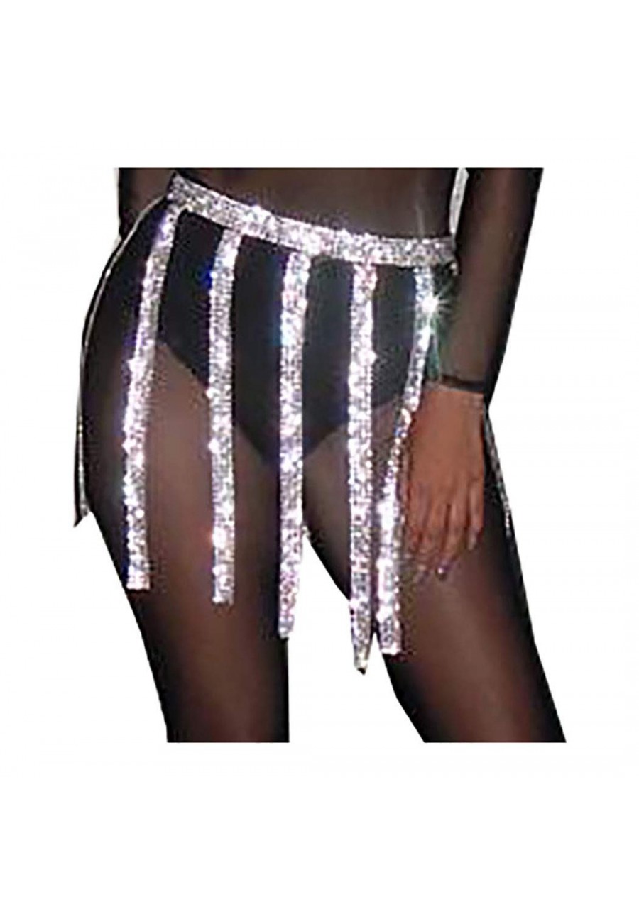 Sequins Body Chains Skirts Crystal Tassel Hip Belly Chain Nightclub Waist Belts Beach Bikini Festival Fashion Clubwear Access...