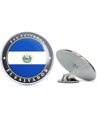 El Salvador Flag Round Metal 0.75" Lapel Pin Hat Shirt Pin Tie Tack Pinback $12.73 Brooches & Pins