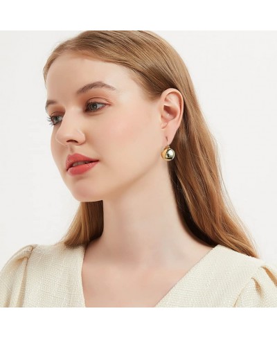 14k Gold Plated Ball Earrings for Women Ball Hoop Earrings Drop Earrings for Women Gift $13.37 Hoop