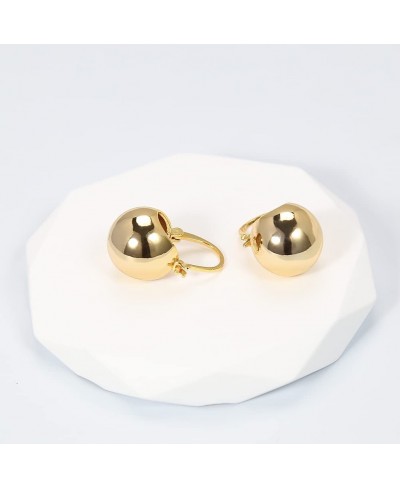 14k Gold Plated Ball Earrings for Women Ball Hoop Earrings Drop Earrings for Women Gift $13.37 Hoop