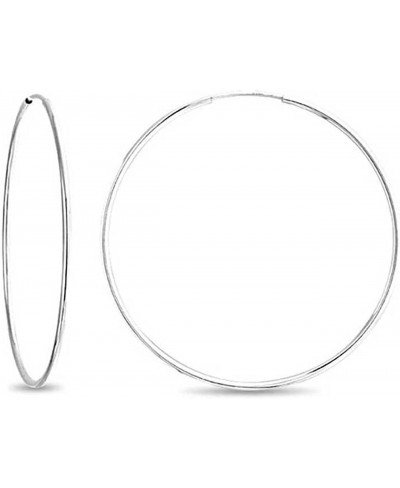 Hoop 925 Sterling Silver Earrings. 15mm - 1.20 Inch Diameter Made in Italy $19.59 Hoop