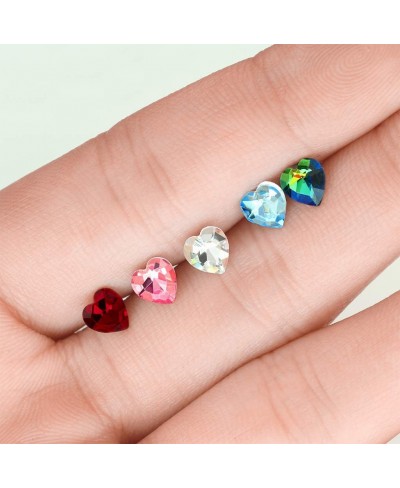 Heart Crystal Top 316L Surgical Steel Cartilage Tragus Barbell Stud $17.25 Piercing Jewelry