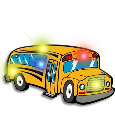 Light Up School Bus Flashing Blinking LED Body Light Lapel Pins (5-Pack) $16.55 Brooches & Pins