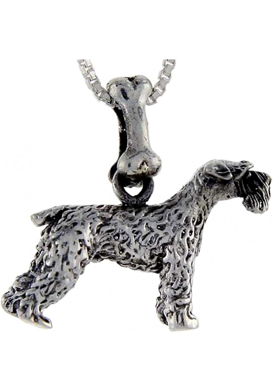 Sterling Silver Schnauzer Dog Pendant © $35.16 Pendants & Coins