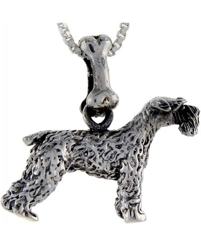 Sterling Silver Schnauzer Dog Pendant © $35.16 Pendants & Coins