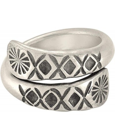 Women's 999 Fine Silver Karen Hill Tribe Wraparound Engraved Tribal Pattern Ring $49.36 Bands
