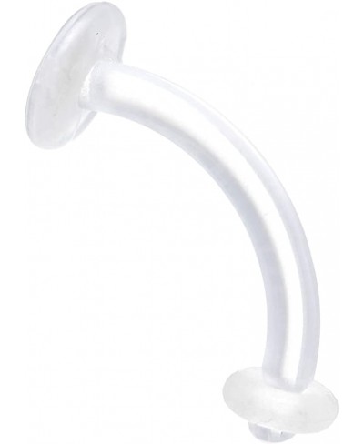 14 Gauge Curved Barbell Clear Retainer 7/16 $6.93 Piercing Jewelry