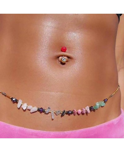 Beads Belly Chain Colorful Waist Bead Chain Jewelry Accessories for Women and Girls $10.81 Body Chains