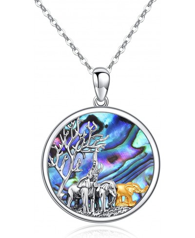 Animal Mom Child Necklace for Women Sterling Silver Pendant Jewelry Gift for Mother Daughter $34.34 Pendant Necklaces