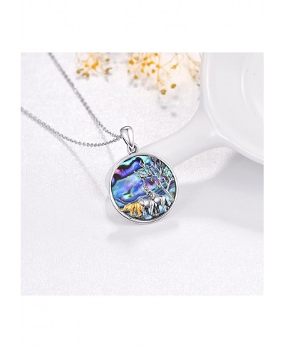 Animal Mom Child Necklace for Women Sterling Silver Pendant Jewelry Gift for Mother Daughter $34.34 Pendant Necklaces