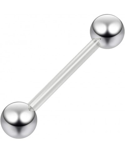 14g Bioflex Tongue Ring Bioplast Bendable Flexible 316LVM Surgical Steel Ball Body Piercing Jewelry $11.43 Piercing Jewelry