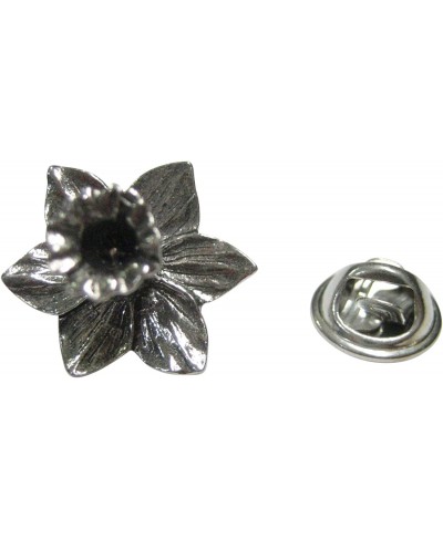 Silver Toned Welsh Daffodil Flower Lapel Pin $15.12 Brooches & Pins