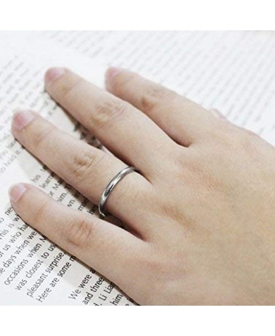 2mm Stainless Steel Comfort Fit Unisex Wedding Band Ring Size 5 6 7 8 9 10 11 12 13 w/Gift Pouch (13.5) $11.07 Wedding Bands