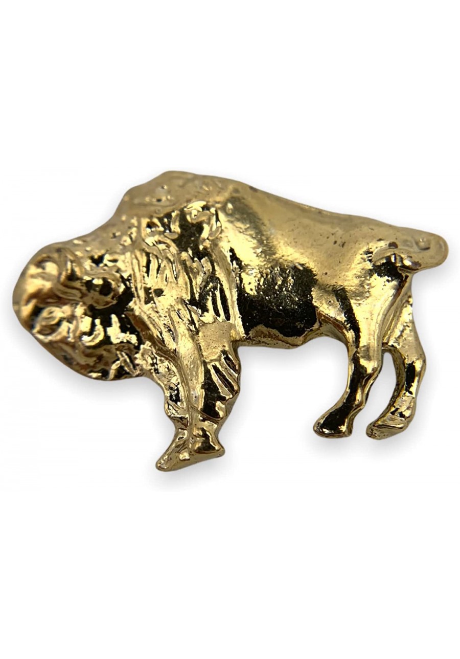 Buffalo Lapel Pin - Gold $26.01 Brooches & Pins