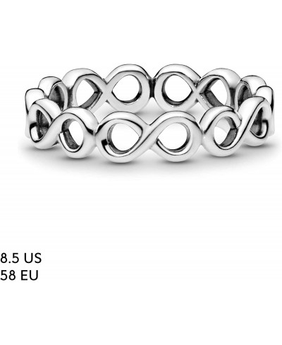 Simple Infinity Band Ring - Gift for Her - Sterling Silver $39.11 Bands