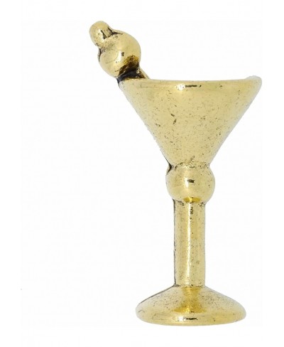 Martini Glass Gold Lapel Pin $19.12 Brooches & Pins