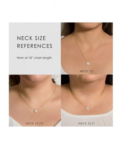 Gift for Mom Aunt Grandma - CZ Pave Disc Necklace in Sterling Silver Gold Vermeil Rose Gold Vermeil $19.33 Pendant Necklaces