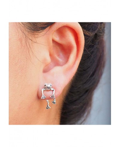 Cute Animal Bite Earring for Women Girls Trendy 1 Pair Personalized Simple Cartoon Dinosaur Cat Dog Shaped Animal Stud Earrin...