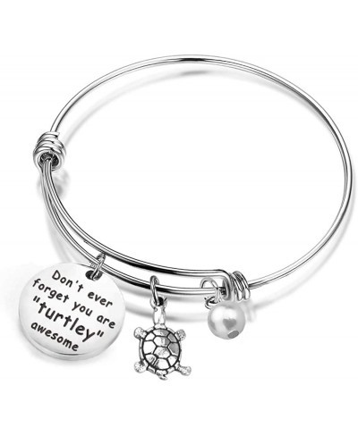 Turtle Bracelet Awesome Bangle Beach Jewelry Don't Ever Forget You are Turtley Awesome Jewelry $17.97 Bangle