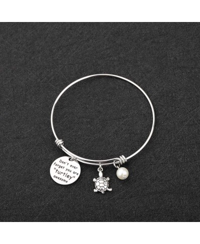 Turtle Bracelet Awesome Bangle Beach Jewelry Don't Ever Forget You are Turtley Awesome Jewelry $17.97 Bangle