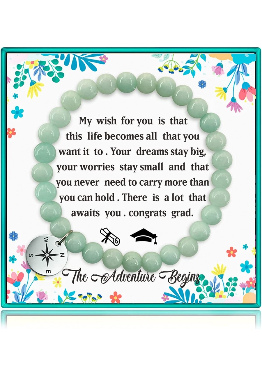 Compass Beads Farewell Bracelet Gifts Graduation Bracelet Gifts for Her Him 2022 Graduate College High School Inspirational G...