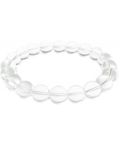 Clear Quartz Bracelet (2022 New) - 9 MM 20 Pcs. Beaded Natural Clear Quartz Bracelet for Men & Women - Natural Clear Quartz B...