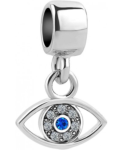 Blue/Green Evil Eye Charm Hamsa Hand Judaica Powers Lucky Beads for racelets $15.29 Charms & Charm Bracelets