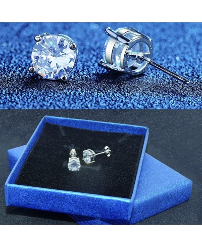 925 Sterling Silver Stud Earrings for Women and Girls - 5MM/0.5Ct Hypoallergenic Cubic Zirconia Earrings - Christmas Birthday...