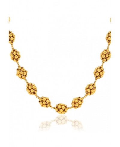 18k Gold Plated Indian Wedding Bollywood Beads Mala Ball Chain Necklace Jewellery Set for Women (MC083) $18.21 Jewelry Sets