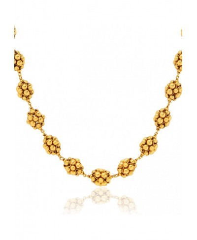 18k Gold Plated Indian Wedding Bollywood Beads Mala Ball Chain Necklace Jewellery Set for Women (MC083) $18.21 Jewelry Sets