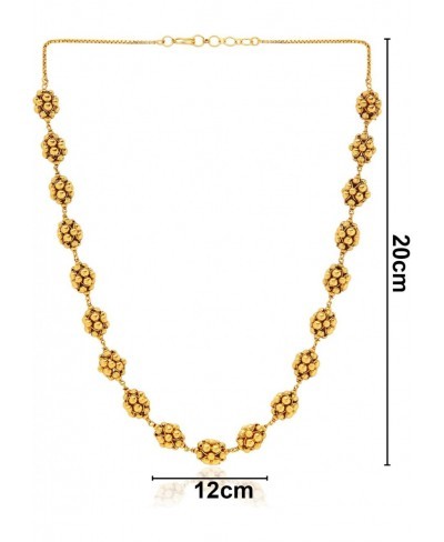 18k Gold Plated Indian Wedding Bollywood Beads Mala Ball Chain Necklace Jewellery Set for Women (MC083) $18.21 Jewelry Sets