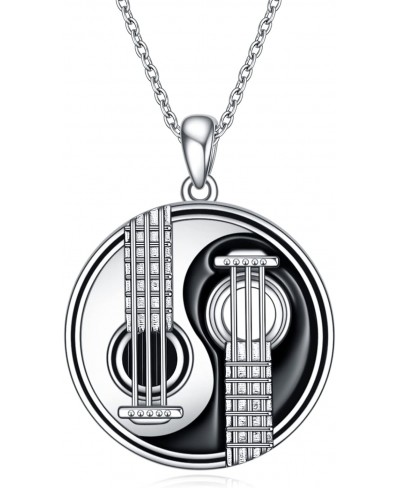 Guitar Necklace/Urn NecklaceSterling Silver Guitar Music Pendant Gifts for Guitar Players Guitar Lover Music Jewelry for Men ...