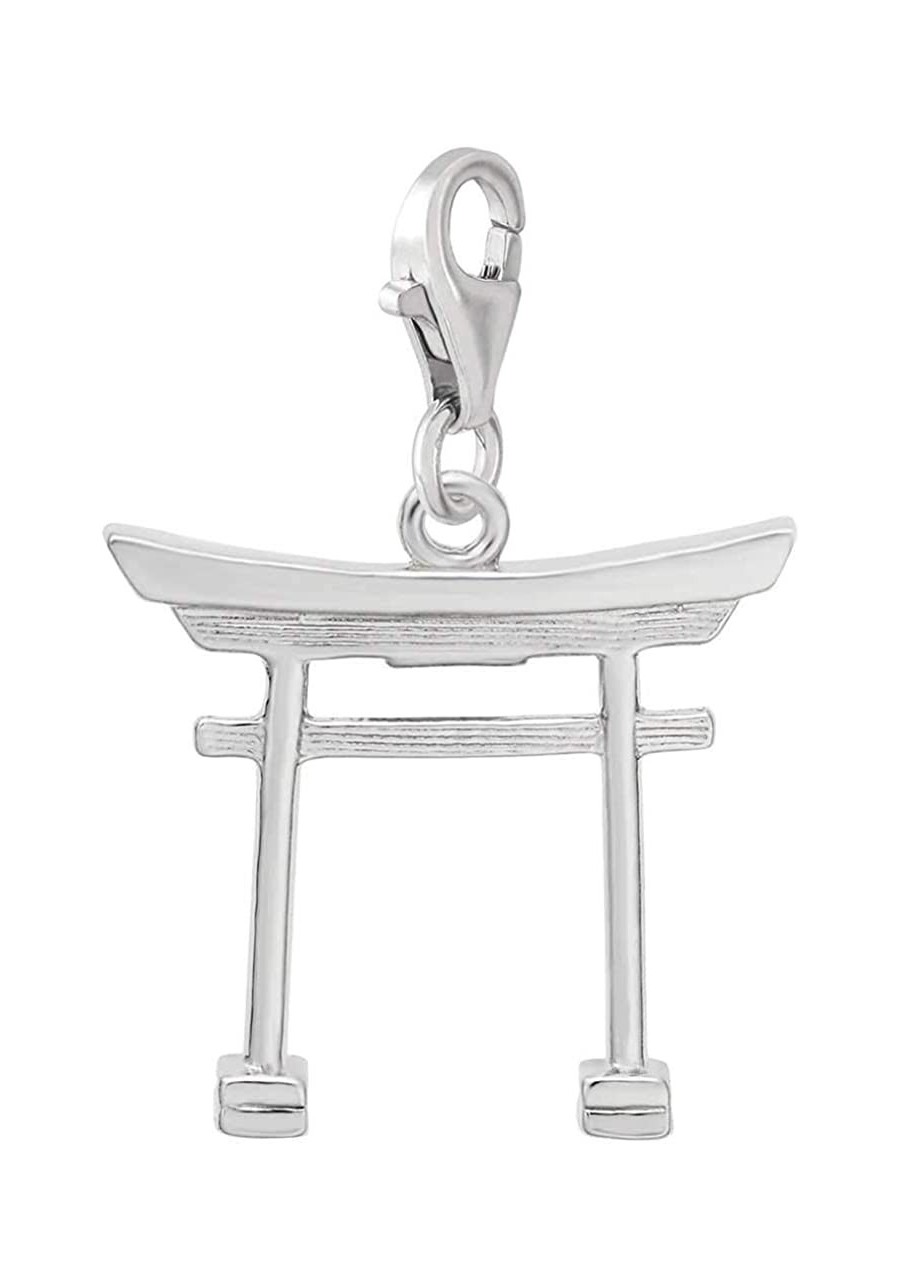 Japanese Tori Gate Charm with Lobster Clasp $45.52 Charms & Charm Bracelets