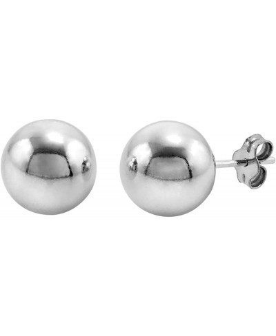 3-10 mm Sterling Silver Ball Stud Earrings for Women and Girls $19.58 Ball