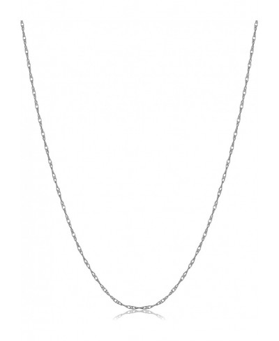 10k Yellow White or Rose Gold 0.8 mm Thin Rope Chain Barely-there Necklace for Women $38.40 Chains