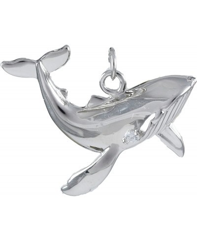 Sterling Silver Hawaiian Humpback Whale Pendant Necklace With 18” Silver Chain A6012 $38.64 Pendant Necklaces